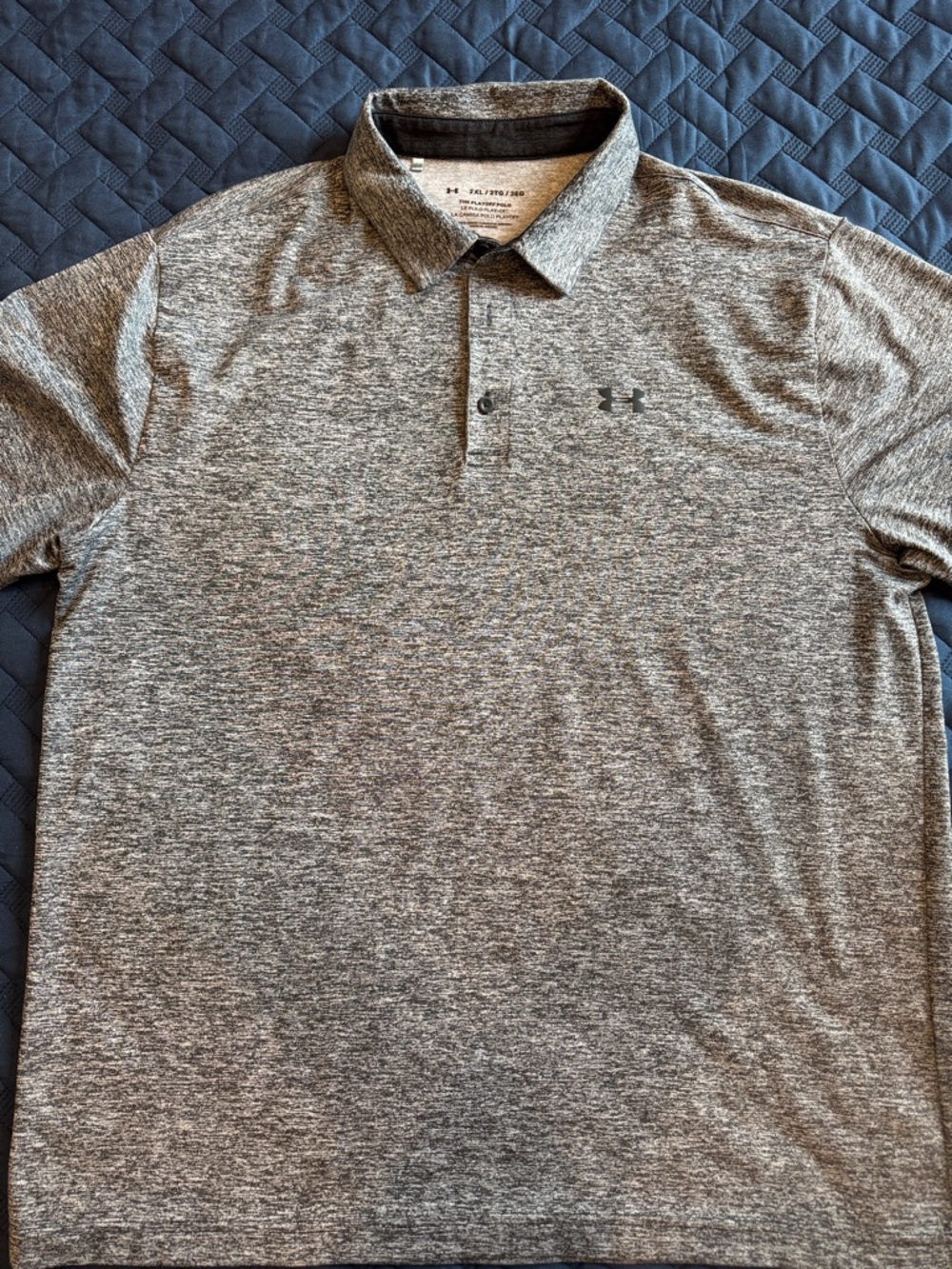 Under Armour Men’s Heather Gray Polo Performance Shirt